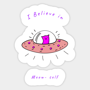 Meow Self Sticker